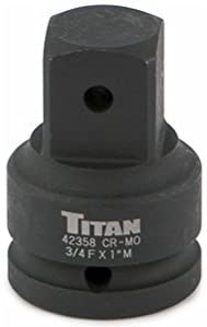 TITAN 42358 0.75 in. F to 1 in. M Impact Socket Adaptor - MPR Tools & Equipment
