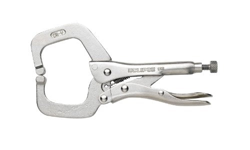Eclipse E6R Locking C-Clamp Pliers With Regular Pads, 6" Size, 1-3/4" Jaw Capacity - MPR Tools & Equipment