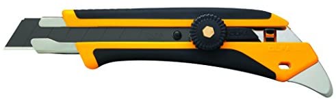 Olfa 1116110 L-5 Fiberglass Rubber Grip Ratchet-Lock Utility Knife - MPR Tools & Equipment