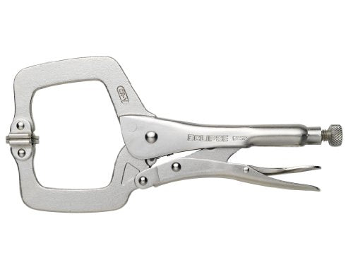 Eclipse E11SP Locking Pliers with Swivel Pads, Chrome Molybdenum Steel, 11" Size, 3-1/8" Jaw Capacity - MPR Tools & Equipment