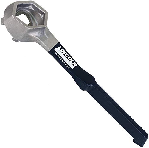 Lincoln 5841 Aluminum Drum Plug Bung Wrench for Loosening and Tightening Most Steel and Plastic Drum Plugs and Vent Caps on 15, 20, 30 and 55 Gallon Barrels with 2 Inch Bungs - MPR Tools & Eq