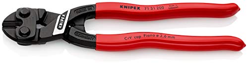 8" Knipex Cobolt Compact Bolt Cutter w/Recess, Plastic Grip - MPR Tools & Equipment
