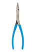 Channellock 738 8-Inch Needle Nose Long Reach Plier,High carbon Polished steel, CHANNELLOCK BLUE grips - MPR Tools & Equipment