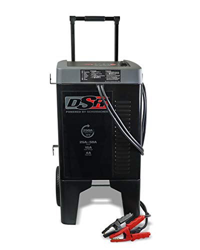 Schumacher DSR ProSeries DSR121 250 Amp(12V) 15 Amp 4 Amp 12V Fully Automatic Pro Smart Battery Charger 250A Engine Starter and Boost Maintainer and Auto Desulfator For Automotive Shop/Dealer