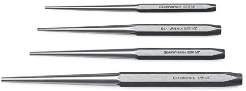 GearWrench 82307 4 Piece Long Taper Punch Set - MPR Tools & Equipment
