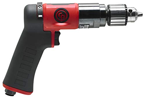 Chicago Pneumatic CP9790C Composite Lightweight Reversible Air Drill with Pistol Grip, 3/8-Inch Keyed Chuck, 2,100 RPM, 8941097900 - MPR Tools & Equipment