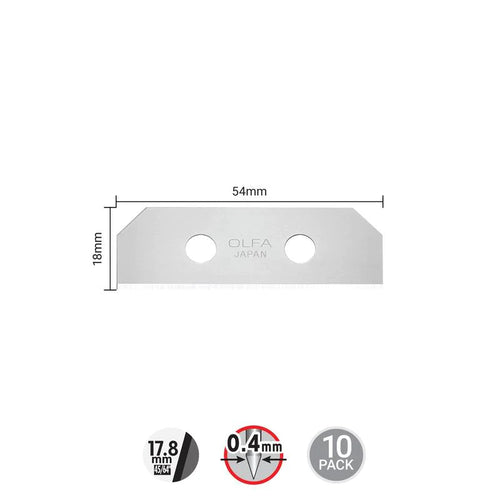 Olfa SKB-8/10B SK-8 Replacement Blade with 90° Edge, Pack of 10