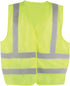 PIP Dynamic TSV2YG21XL CSA Appr. Polyester Traffic Vest, Hi-Vis Yellow-Green, 2" Wide 360° Hrz Stripes, 2 Vrt Stripes, X in Back – XL - MPR Tools & Equipment