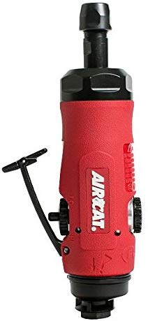 AirCat 6290 .7 hP Reversible Composite Straight Die Grinder. Small. Red - MPR Tools & Equipment