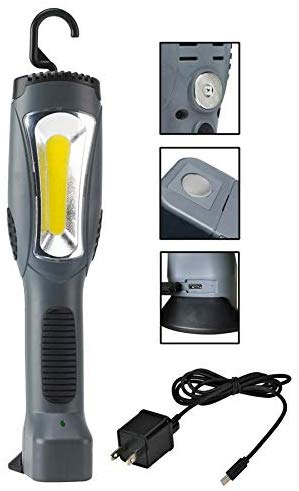 Rechargeable LED Task Work Shop Repair Work Light 800 Lumens Alert Stamping KCR10 - MPR Tools & Equipment