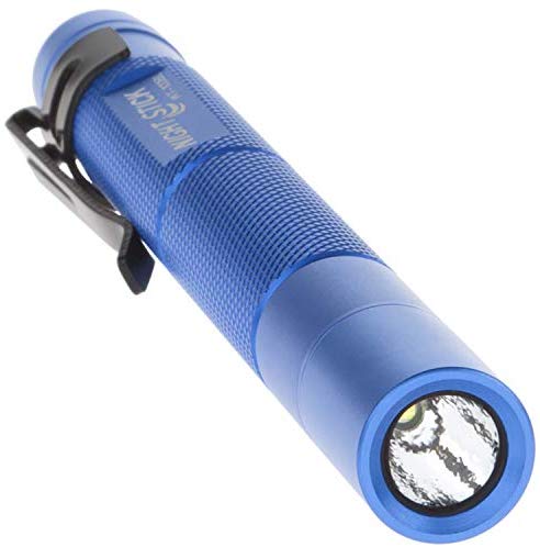 Bayco Nightstick MT-100BL Mini-TAC Metal LED Flashlight - 2 AAA, 5.4 in (137 mm), Blue - MPR Tools & Equipment