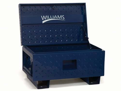 Williams 50951 Job Site Box, 42-Inch W X 20-Inch D X 23.4-Inch H, Blue - MPR Tools & Equipment