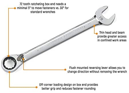 GearWrench 9532 3/4-Inch Reversible Combination Ratcheting Wrench - MPR Tools & Equipment