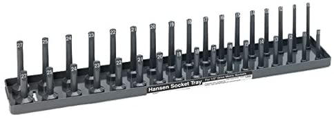 Hanson Global, Inc. 1202 1/2-Inch Drive Metric Socket Holder - MPR Tools & Equipment
