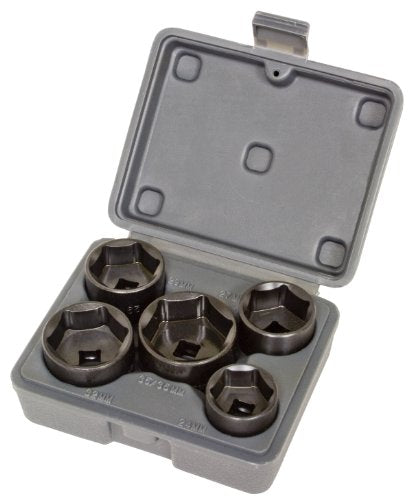 Lisle 13300 5-Piece Filter Socket Set - MPR Tools & Equipment