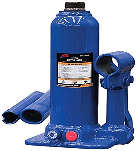 ATD Tools 7380W 2 Ton Heavy-Duty Hydraulic Side Pump Bottle Jack, 1 Pack - MPR Tools & Equipment