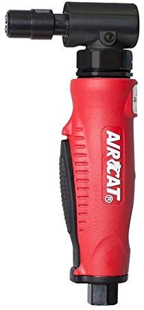 AirCat 6255 Professional Series Red Composite Angle Die Grinder with Angled Gear Mechanism - MPR Tools & Equipment