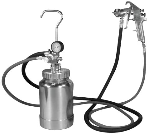 Astro Pneumatic 2PG8S 2 Quart Pressure Pot with Silver Gun and Hose - MPR Tools & Equipment