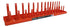 Hansen Global Hansen 1205 1/2" Drive Standard Regular & Deep Socket Holder - Orange - MPR Tools & Equipment