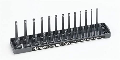 Hanson Global, Inc. 1402 1/4-Inch Drive Metric Socket Holder - MPR Tools & Equipment
