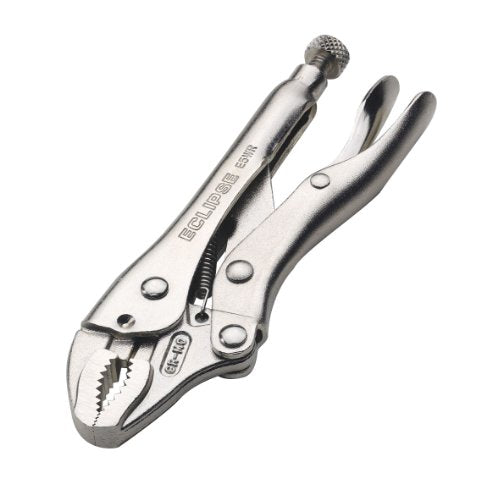 Eclipse E5WR Curved Jaw Locking Pliers with Wire Cutters, Chrome Molybdenum Steel, 5" Size, 1-1/4" Jaw Capacity - MPR Tools & Equipment