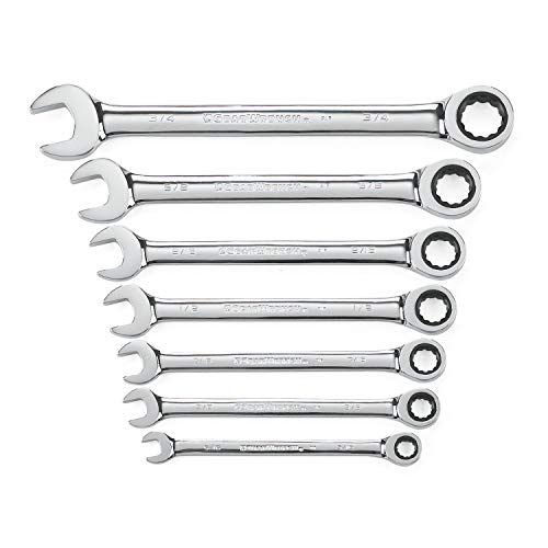 GEARWRENCH 7 Pc. 12 Point Ratcheting Combination SAE Wrench Set - 9317 - MPR Tools & Equipment