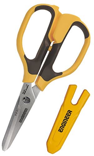 Engineer Inc. PH-57 Best Combination Professional Grade Japanese Stainless Steel Scissors (Yellow) - MPR Tools & Equipment