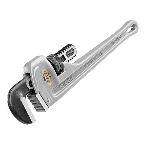 RIDGID 31095 Model 814 Aluminum Straight Pipe Wrench, 14-inch Plumbing Wrench - MPR Tools & Equipment