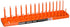 Hansen Global Hansen 3806 3/8" Drive Metric Regular & Deep Socket Holder - Orange - MPR Tools & Equipment