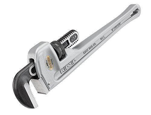 RIDGID 31100 Model 818 Aluminum Straight Pipe Wrench, 18-inch Plumbing Wrench - MPR Tools & Equipment