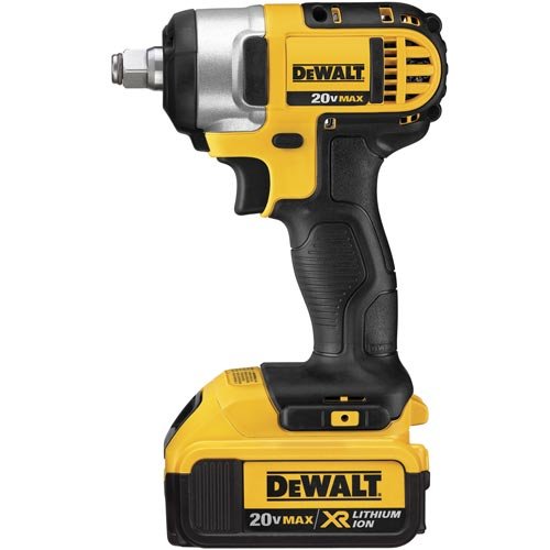 DEWALT DCF880HM2 20-volt Max Lithium Ion 1/2-Inch Impact Wrench Kit with Hog Ring. Yellow - MPR Tools & Equipment