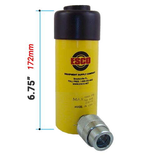 ESCO 10302 10 Ton Hydraulic Ram Cylinder, 4 in. Stroke - MPR Tools & Equipment