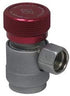Mastercool 82834-SL Red/Silver 14mm-F x 16mm High-Side Manual R134a Safety Lock Coupler - MPR Tools & Equipment