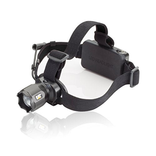 Cat Lights CT4205 380 Lumen Rechargeable CREE LED Focusing Headlamp with Adjustable Angle Head (Black) by Caterpillar - MPR Tools & Equipment