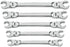 GEARWRENCH 5 Pc. Flex Head Flare Nut SAE Wrench Set - 81910 - MPR Tools & Equipment