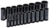 GEARWRENCH 19 Pc. 1/2" Drive 6 Point Deep Impact SAE Socket Set - 84934N - MPR Tools & Equipment
