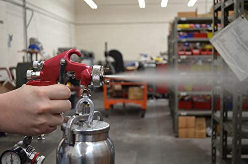 Astro Pneumatic Tool 4008 Spray Gun with Cup - Red Handle 1.8mm Nozzle - MPR Tools & Equipment