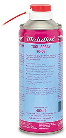 Tool Spray Special Cooling Foam for Drill bits METAFLUX 70-03 Prevents tarnishing. Perfectly adheres Angled Surfaces. Increases Drill bit Life (1) - MPR Tools & Equipment