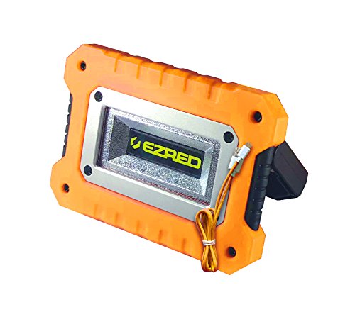EZ RED XLM500-OR 500 lm Micro-USB Rechargeable Magnetic Logo Work Light, Black/Orange - MPR Tools & Equipment