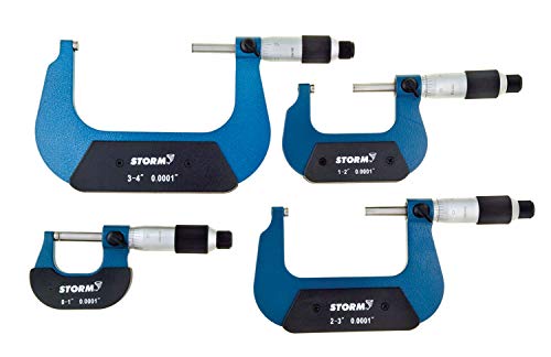 Central Tools 3M114 0-4 in. Micrometer Set - MPR Tools & Equipment
