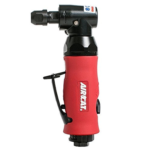 AirCat 6280 .7 hp Composite Angle Die Grinder with Spindle Lock. Small. Red - MPR Tools & Equipment