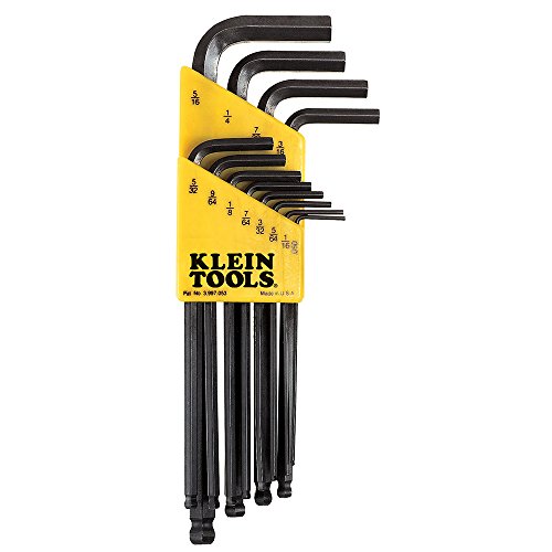 Klein Tools BLK12 L Style Ball End Hex Key Caddy Set 12-Piece - MPR Tools & Equipment
