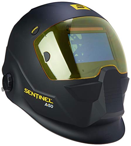 ESAB 0700000800 Sentinel A50 Welding Helmet, Black, 3.93 x 2.36 in. (100 x 60 mm) Viewing Area. - MPR Tools & Equipment
