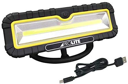 Alert Stamping LZR10C 1200 Lumen COB LED Rechargeable Flood Light, Black/Yellow - MPR Tools & Equipment