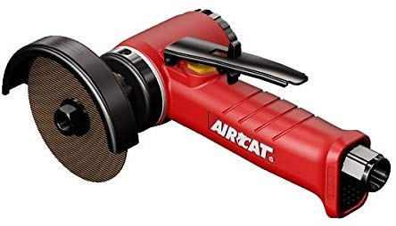 AirCat 6525-A Inline Cut-Off Tool w/ Adjustable Guard Small 3" Red & Black - MPR Tools & Equipment