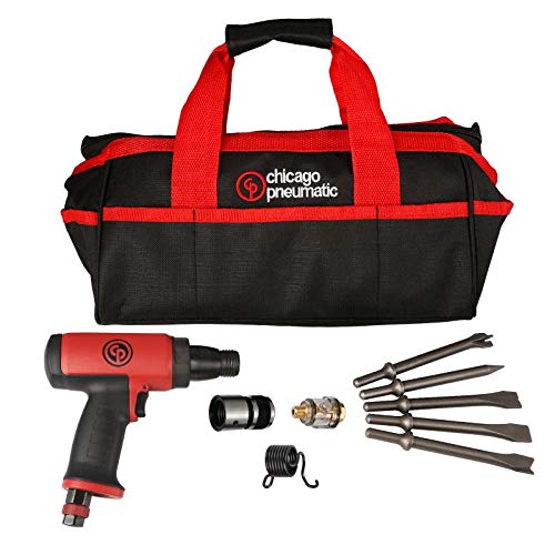 Chicago Pneumatic 7160K Low Vibration Short Hammer Kit, Complete Power Tool Kit with Soft Travel Bag - MPR Tools & Equipment