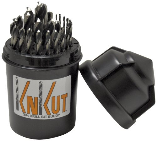 KnKut 29KK5DB Jobber Set for 1/16-Inch to 1/2-Inch by 64ths Drill Buddy, 29-Piece - MPR Tools & Equipment