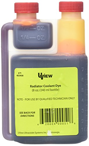UView UVU483908 Radiator Coolant Dye (8 oz. Bottle) - MPR Tools & Equipment