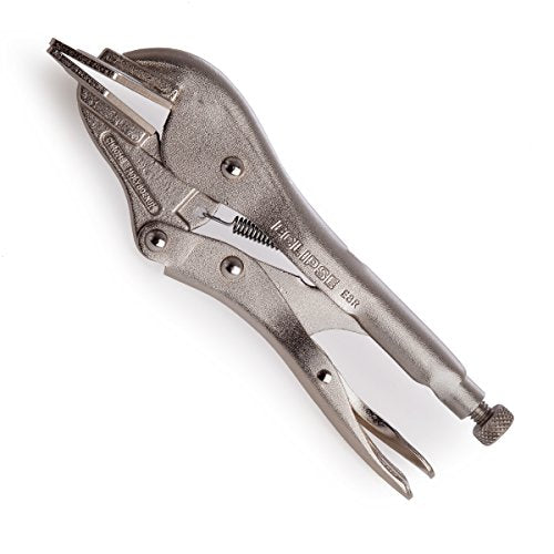 Eclipse E8R Straight Jaw Locking Sheet Metal Pliers, Chrome Molybdenum Steel, 8" Size, 3-1/8" Jaw Capacity - MPR Tools & Equipment