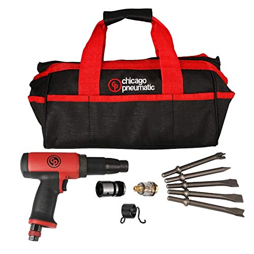 Chicago Pneumatic 7165K Low Vibration Short Hammer Kit, Complete Power Tool Kit with Soft Travel Bag - MPR Tools & Equipment